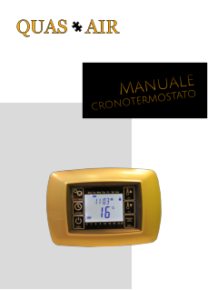 Manuale cronotermostato QUAS    AIR